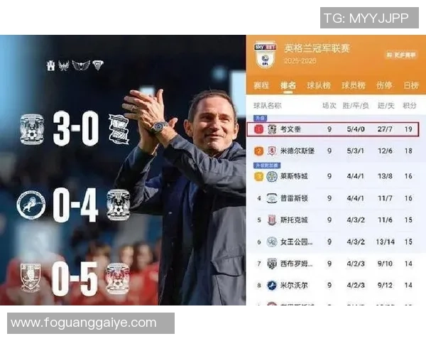 兰帕德执教考文垂场均2分反弹显著与切尔西时期形成鲜明对比 兰帕德执教考文垂场均2分反弹显著与切尔西时期形成鲜明对比